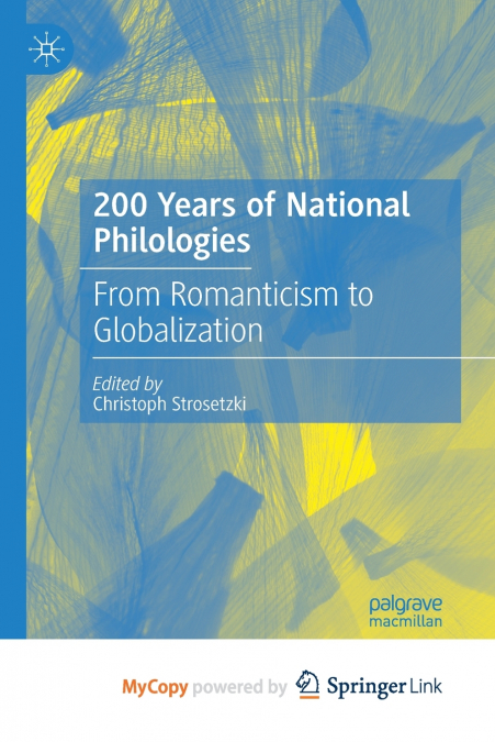 200 Years of National Philologies