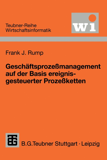 Geschaftsprozessmanagement Auf Der Basis Ereignisgesteuerter Prozessketten