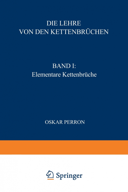 Die Lehre Von Den Kettenbruchen
