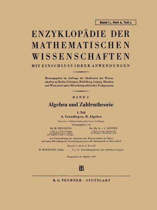 15. Darstellungstheorie Der Endlichen Gruppen