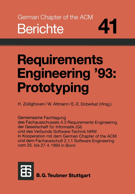 Requirements Engineering ’93
