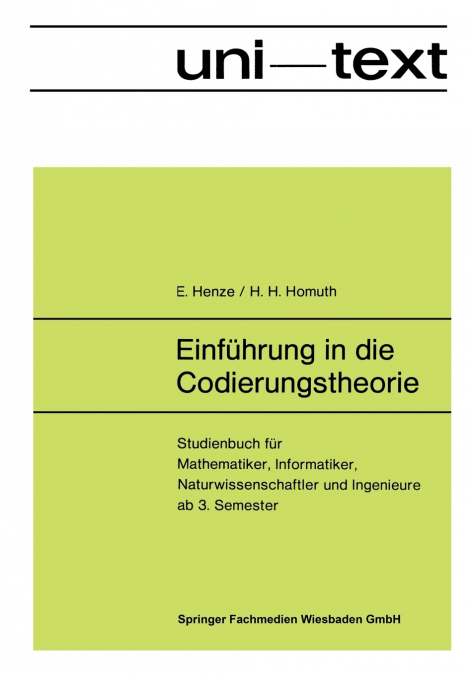 Einführung in die Codierungstheorie