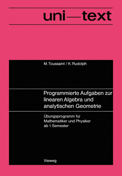 Programmierte Aufgaben zur linearen Algebra und analytischen Geometrie
