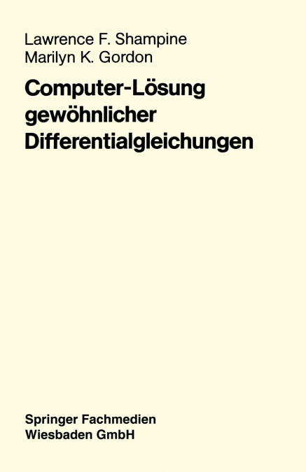 Computer-Lösung gewöhnlicher Differentialgleichungen