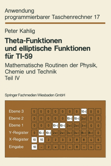 Theta-Funktionen und elliptische Funktionen für TI-59
