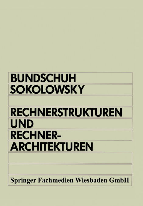Rechnerstrukturen und Rechnerarchitekturen