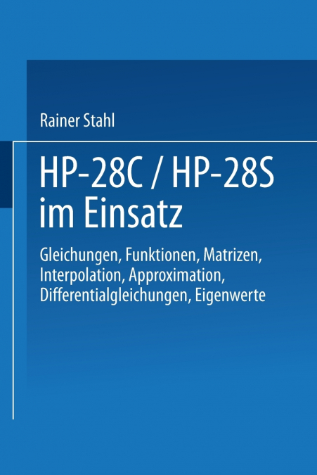 HP-28c / HP-28s Im Einsatz