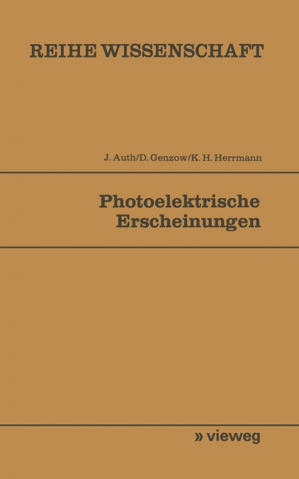 Photoelektrische Erscheinungen