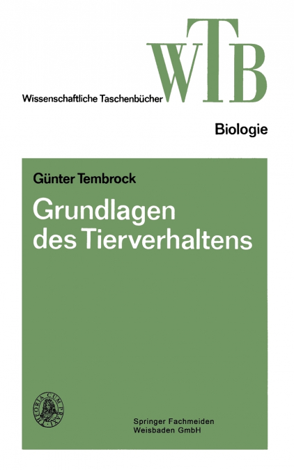 Grundlagen des Tierverhaltens