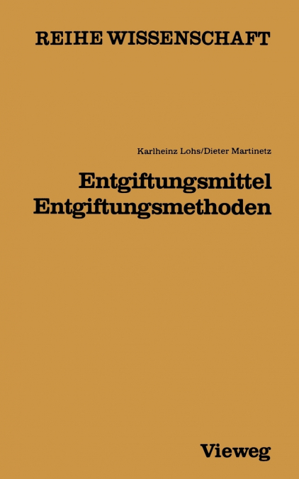Entgiftungsmittel - Entgiftungsmethoden