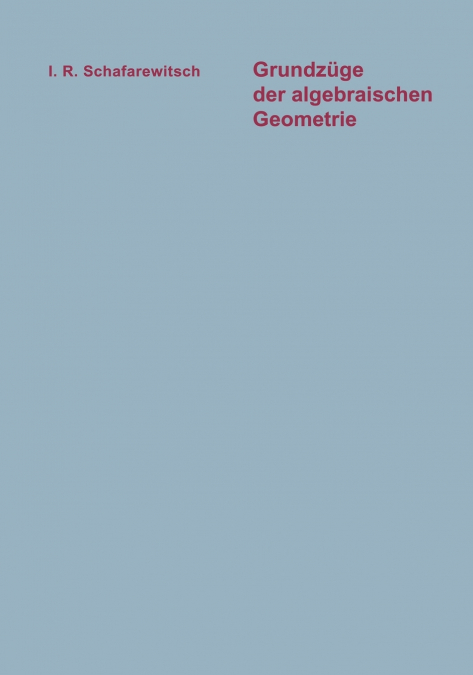 Grundzuge Der Algebraischen Geometrie