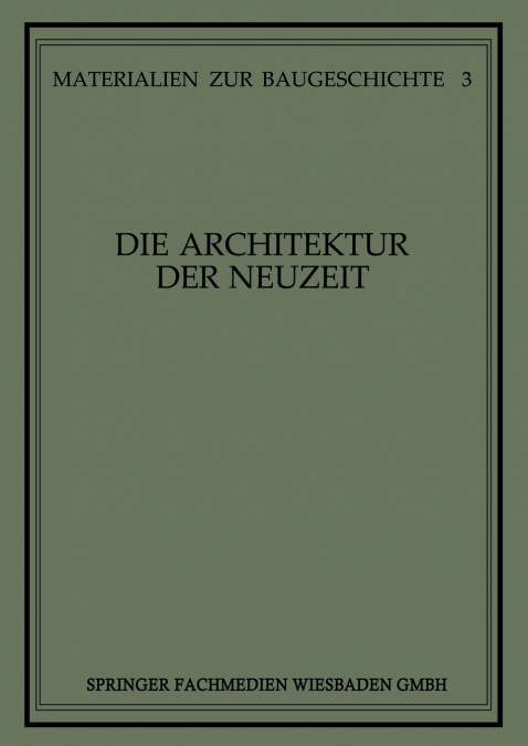 Die Architektur Der Neuzeit