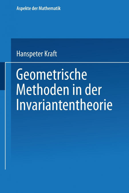 Geometrische Methoden in Der Invariantentheorie