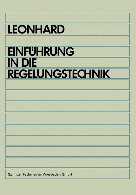 Einführung in die Regelungstechnik