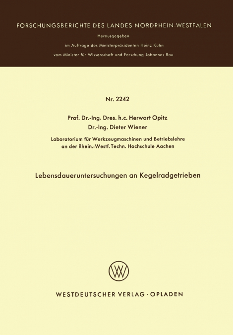 Lebensdaueruntersuchungen an Kegelradgetrieben