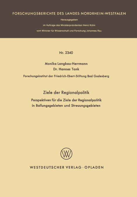 Ziele der Regionalpolitik