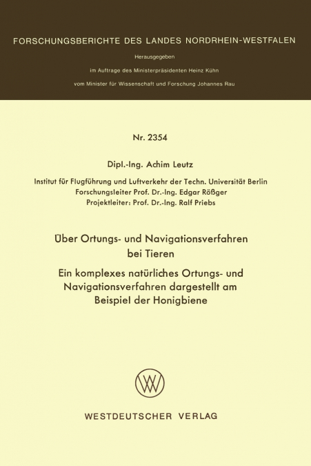 Über Ortungs- und Navigationsverfahren bei Tieren