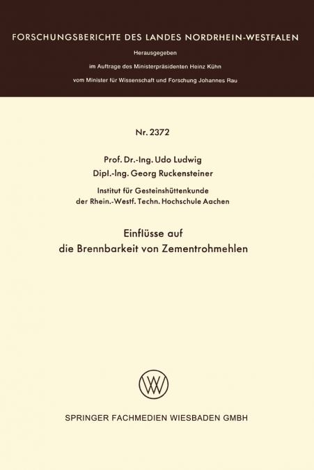 Einflüsse auf die Brennbarkeit von Zementrohmehlen