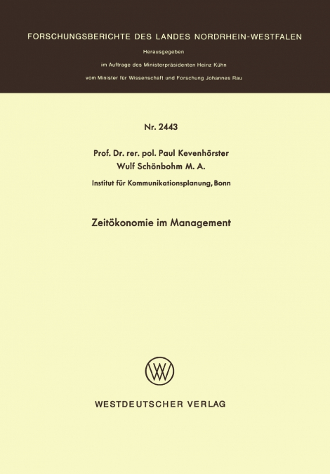 Zeitökonomie im Management