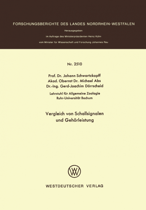 Vergleich Von Schallsignalen Und Gehorleistung