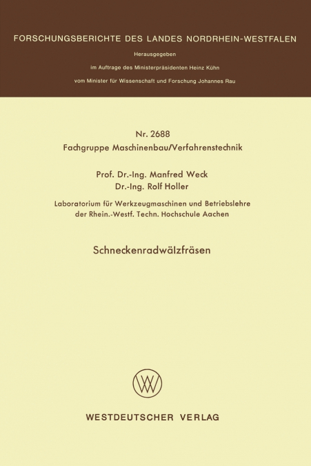 Schneckenradwälzfräsen