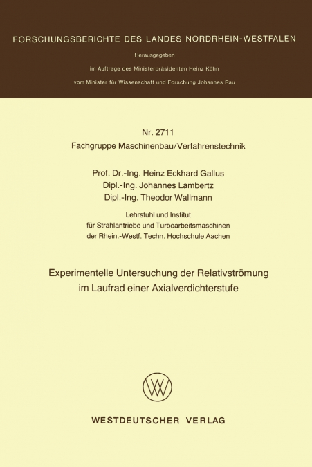 Experimentelle Untersuchung der Relativströmung im Laufrad einer Axialverdichterstufe