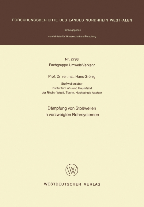 Dämpfung von Stoßwellen in verzweigten Rohrsystemen