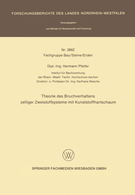 Theorie des Bruchverhaltens zelliger Zweistoffsysteme mit Kunststoffhartschaum