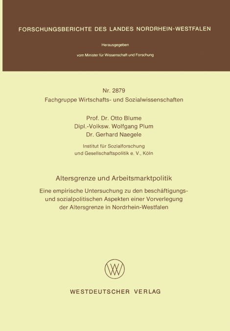 Altersgrenze und Arbeitsmarktpolitik