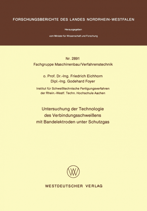 Untersuchung der Technologie des Verbindungsschweißens mit Bandelektroden unter Schutzgas