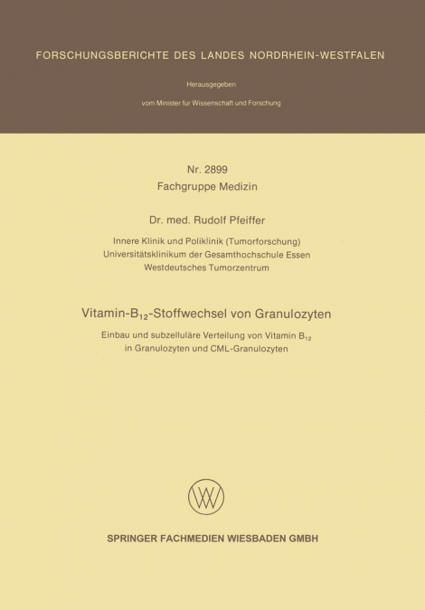 Vitamin-B12-Stoffwechsel Von Granulozyten