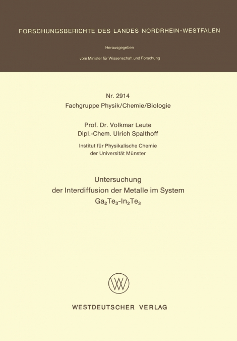 Untersuchung der Interdiffusion der Metalle im System Ga2Te3-In2Te3