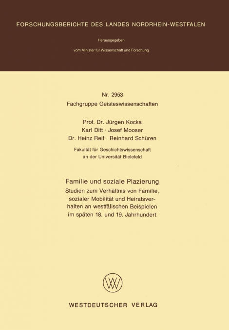 Familie und soziale Plazierung