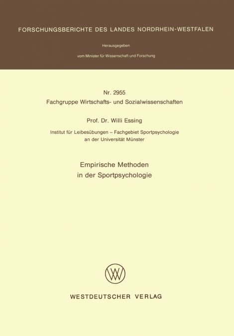 Empirische Methoden in Der Sportpsychologie