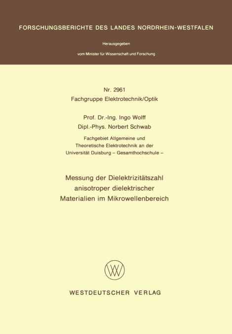 Messung der Dielektrizitätszahl anisotroper dielektrischer Materialien im Mikrowellenbereich