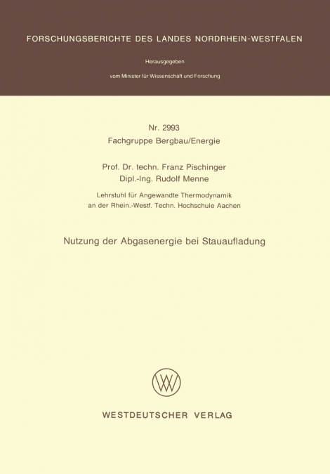 Nutzung der Abgasenergie bei Stauaufladung