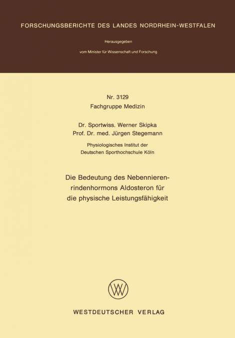 Die Bedeutung des Nebennierenrindenhormons Aldosteron für die physische Leistungsfähigkeit