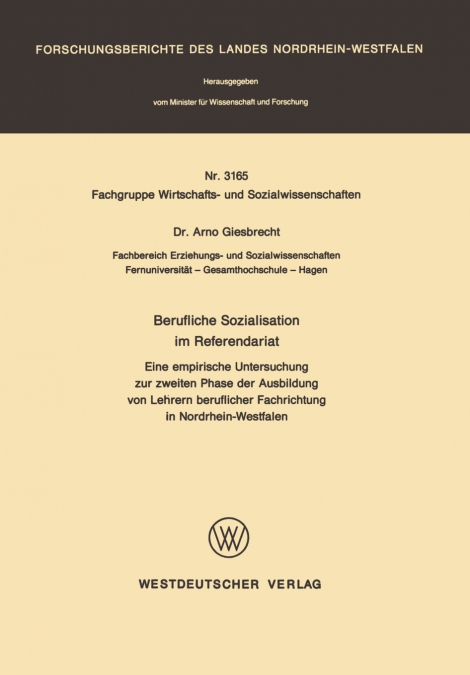 Berufliche Sozialisation im Referendariat