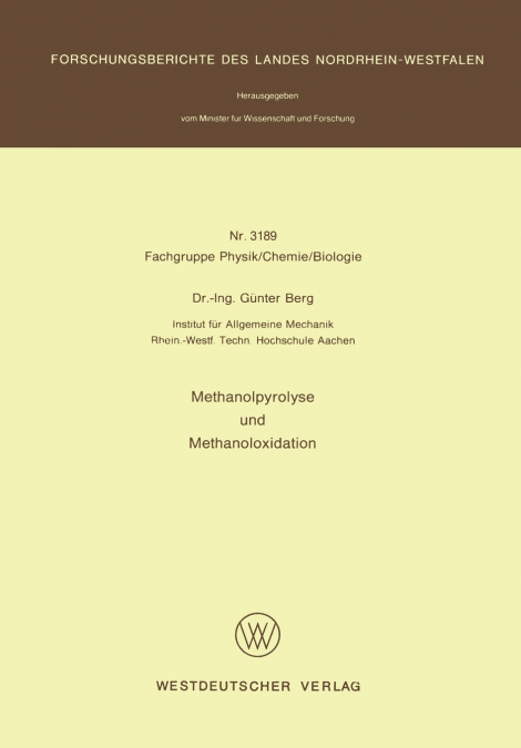 Methanolpyrolyse und Methanoloxidation