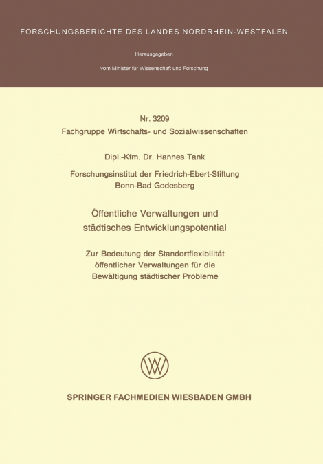 Offentliche Verwaltungen Und Stadtisches Entwicklungspotential