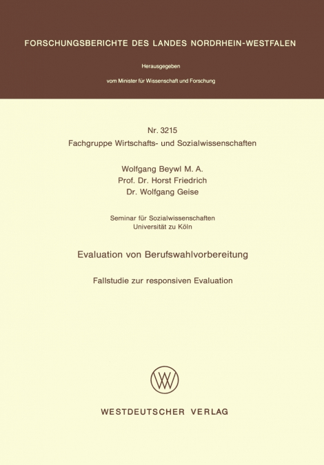 Evaluation von Berufswahlvorbereitung