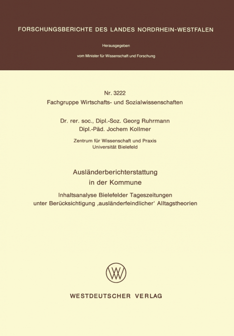 Ausländerberichterstattung in der Kommune