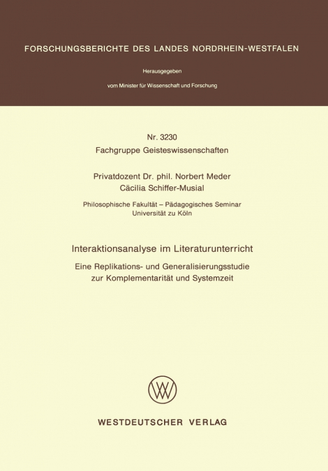 Interaktionsanalyse Im Literaturunterricht