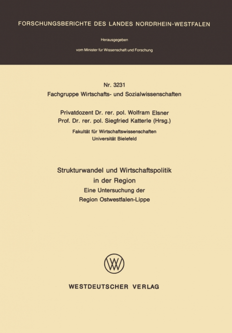 Strukturwandel und Wirtschaftspolitik in der Region