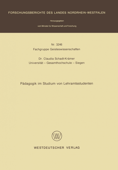 Pädagogik im Studium von Lehramtsstudenten
