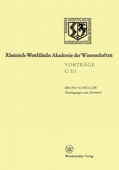 Überlegungen zum ,Gewissen’