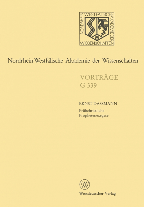 Nordrhein-Westfalische Akademie Der Wissenschaften