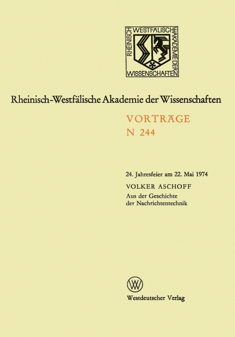 Aus Der Geschichte Der Nachrichtentechnik