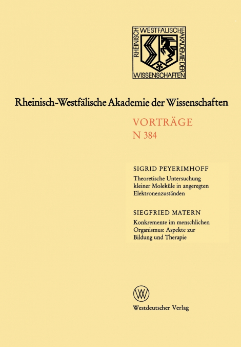 Rheinisch-Westfalische Akademie Der Wissenschaften
