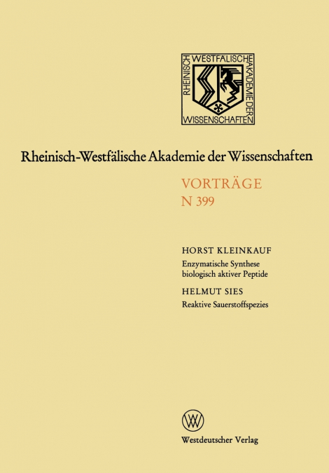 Enzymatische Synthese Biologisch Aktiver Antibiotikapeptide Und Immunologisch Suppressiver Cyclosporinderivate. Reaktive Sauerstoffspezies
